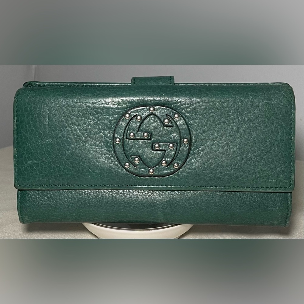 Authentic GUCCI Studded continental wallet